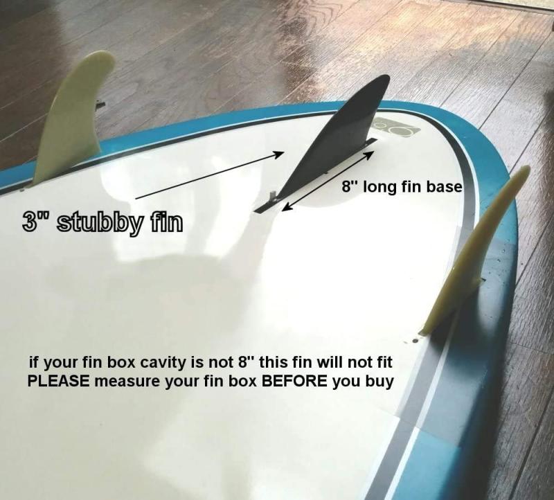 3" センターフィン (ソフト フレックス) Safety Flex Soft Fin for ロングボ...