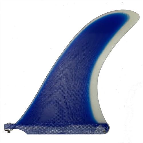 HFEXIファイバーグラス フィン(FIBER GLASS FIN)10”ロングボード用 センターフィン ボックスフィン 10インチ HF-FB10-CLBLU
