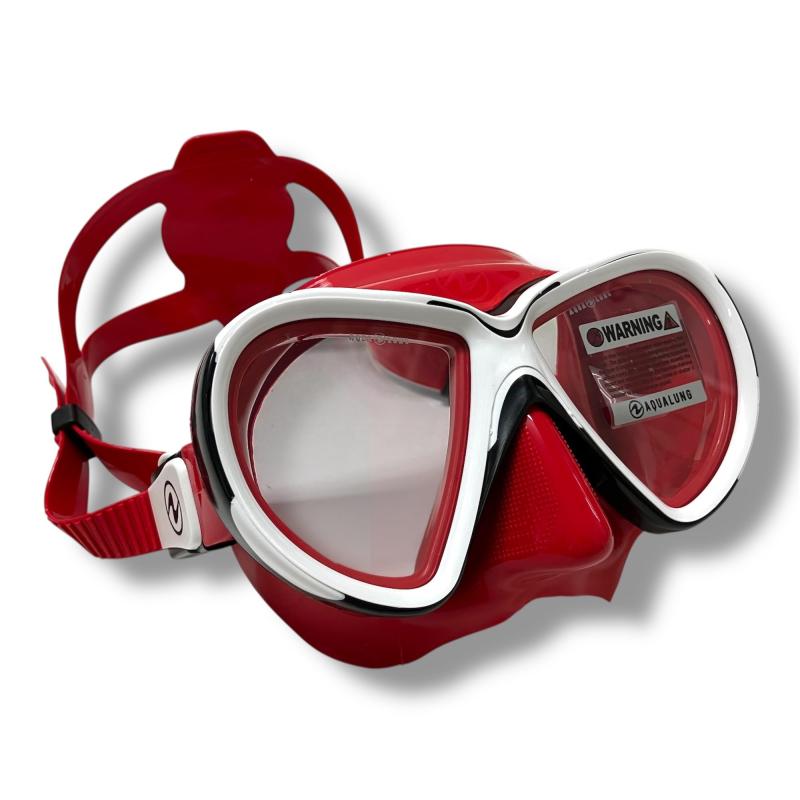 Aqua Lung Reveal Mask Reveal X2 RED/WT アクアラング リヴィールマスク リヴィールX2 2眼タイプ レッド/ホワイト 122250