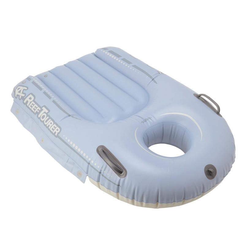 リーフツアラー(REEF TOURER) シュノーケリング シュノーケル スノーケリングボート 子どもも大人も使える 乗れる浮き輪 【イエロー/スモークブルー】 RA0504/RA8004