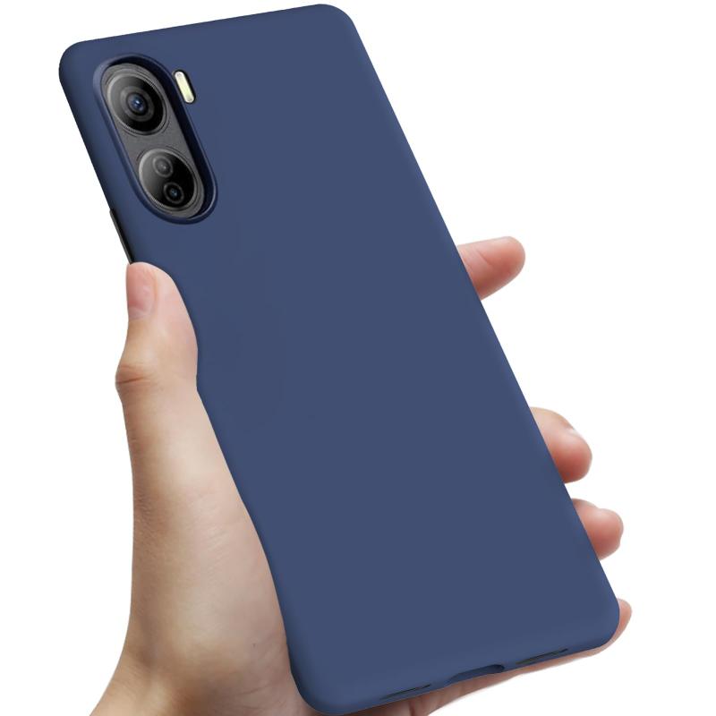 ZTE Libero 5G IV ケース Libero 5G IV 用ケース 耐衝撃 薄型 スリム A302ZT カバー TPU カメラ保護 ワイヤレス充電 ケース ストラップホール 指紋 防止 スマホケース 青 108-LiberoIV