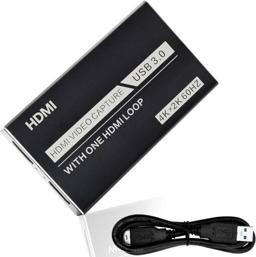 HDMI キャプチャーボード USB3.0 4K 60Hz パススルー 1080p 60fps ビデオ ゲームキャプチャー フルHD ビデオキャプチャー 内蔵 ゲーム実況生配信、会議、ライブビデオ配信、画面共有、録画に適用 コ HDMI キャプチャーボード USB3.0 4K 60Hz パススルー 1080p 60fps ビデオ ゲームキャプチャー フルHD ビデオキャプチャー 内蔵 ゲーム実況生配信、会議、ライブビデオ配信、画面共有、録画に適用 コ