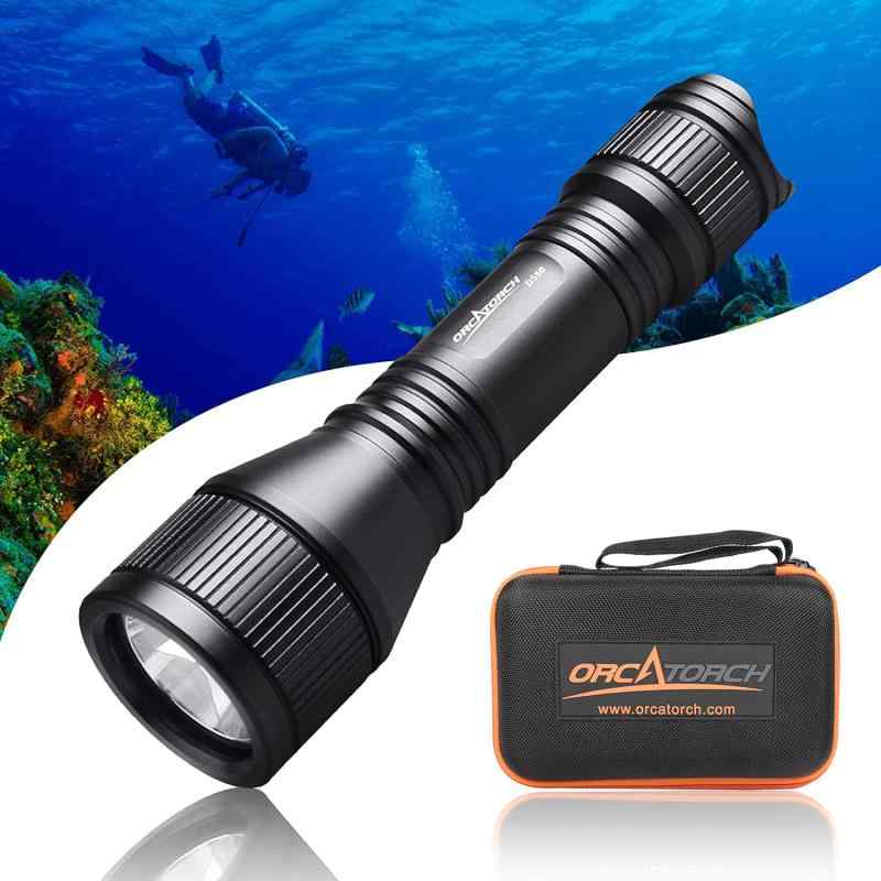 ORCATORCH ダイビングライト 最大630ルーメンCree XM-L2(U4) LED搭載 ダイバーライト 多機能懐中電灯 LED ナイトダイビング 水中ライト 水中150メートル単三電池一本/14500充電池使用可 防災グッズ 魚 skylight-10381678 スカイライト サンプル画像3