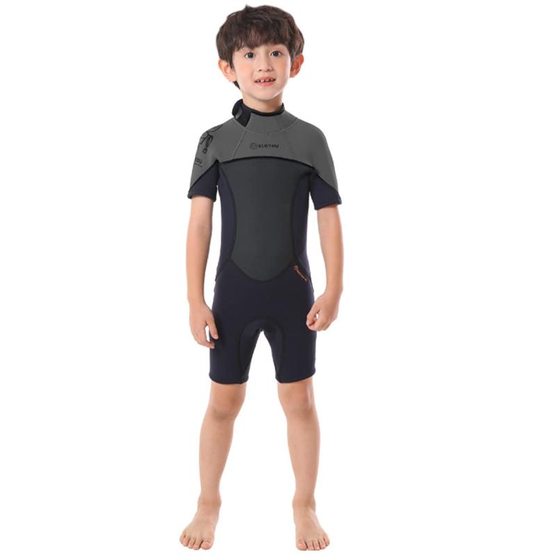MORGEN SKY ウェットスーツ キッズ スプリング 子供用 水着 保温 保護 男の子 女の子 半袖 2.5mmネオプ..