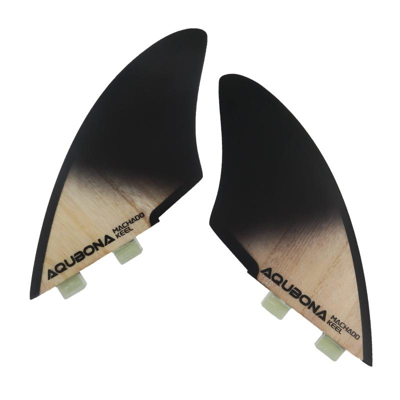 Keel Fin ボードフィン サーフィン 2フィン 2枚セット surfboard fins Single Twin Tab ブラック ブル..