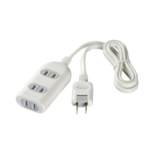 BUFFALO 2ピン式電源タップ 3個口 シャッター付 ホワイト BSTAPSH23シリーズ BUFFALO 2ピン式電源タップ 3個口 シャッター付 ホワイト BSTAPSH23シリーズ