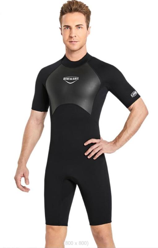 スカイライトのDive＆Sail ウェットスーツ 2mm フルスーツ 半袖半ズボンタイプ [並行輸入品]｜アングル2