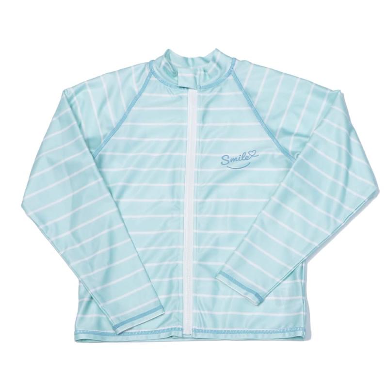 [BEACHMEMORY] ラッシュガード 水着 長袖 フルジップ 女子 女の子 女児 小学生 小学校 子供 こども 子ども