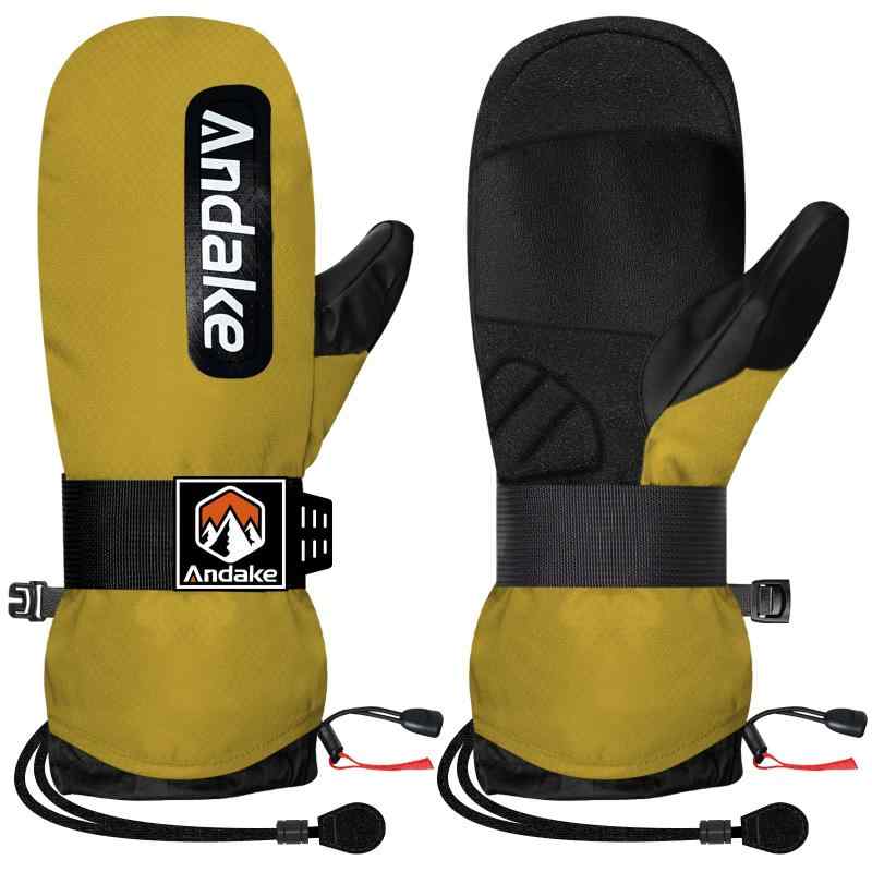 Andake スキーグローブ 防寒スノーボード グローブ ー断熱防水通気 冬 暖かい手袋 防風スノボ スノボー..