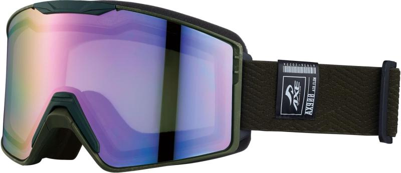 [アックス] スキー スノボー ゴーグル UVプロテクション ワン・クリック・アップ(レンズ跳ね上げ)