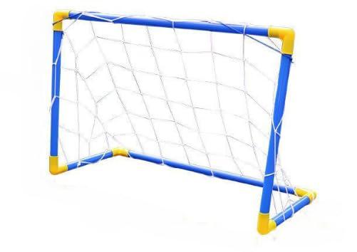 Rakuten - サッカーゴール ボール付 折りたたみ 組み立て式 室内 子供用 幼児用 フットサル 庭 中型 goal_m