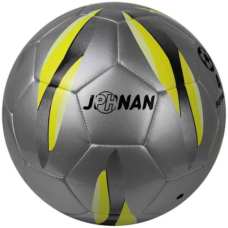 フットサルボール 4号 低反発 室内用サッカーボール サイズ4 インドア 小学生以上対象のゲームと練習用ボール フットサルの表皮はTPU素材を使用しており 丈夫で耐久性があります シルバー