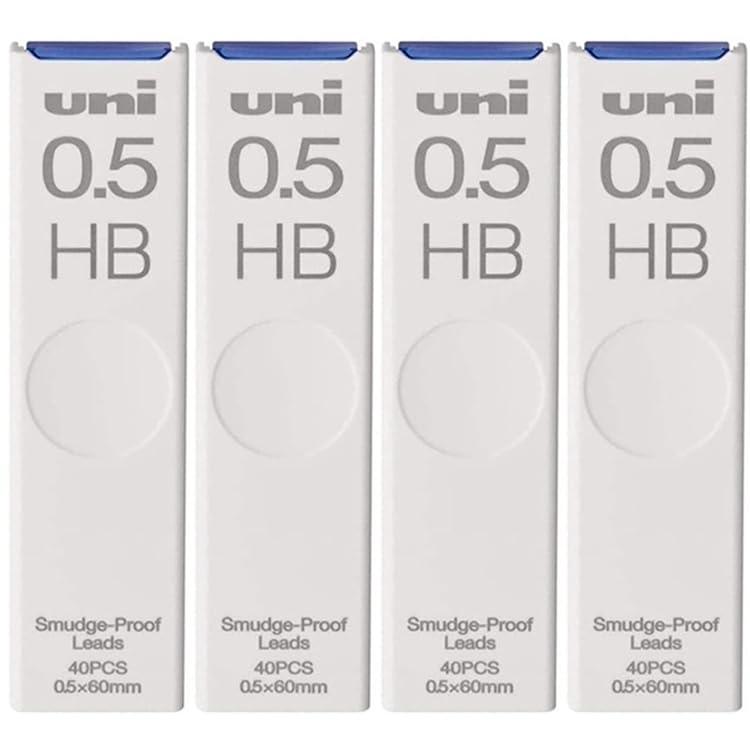 【4個セット】 三菱鉛筆 シャープ替芯 MITSUBISHI 0.5 HB 40本入 ULS0540HB ＋ オリジナルロゴ入りシールつき0.5 HB 25本入 ULS0540HB 4個セット