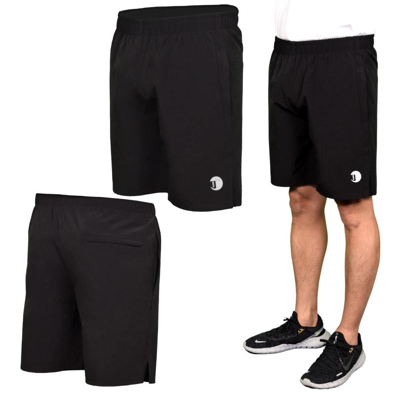 [Logical Tennis Data] ハーフパンツ ショートパンツ メンズ スポーツ ブラック 黒色 M L テニスウェア バドミントンウェア ランニング ウォーキング
