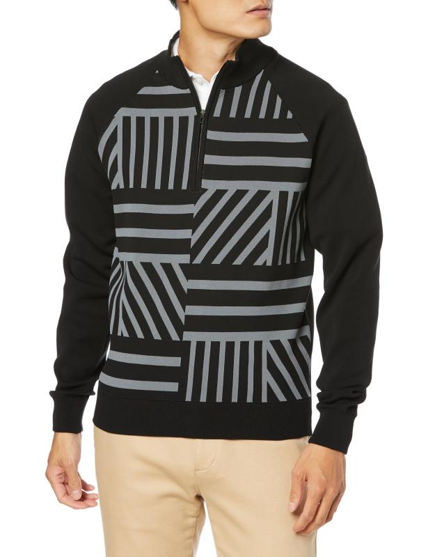 スリクソン(SRIXON) ハーフジップセーター【松山プロ共同開発】 はっ水 小雨対応 蓄熱保温 軽量 柄 ゴルフ RGMWJL02メンズ