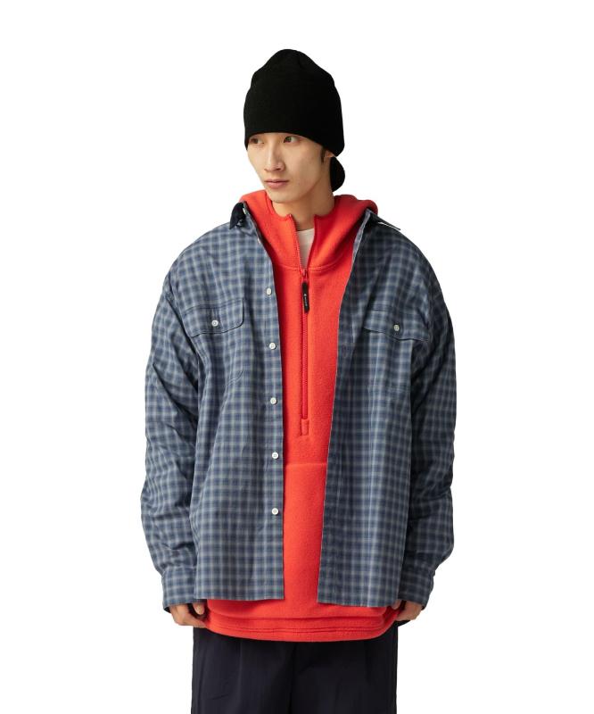 [スノーピーク] Organic Cotton Ombre Check Shirt SH-25AU005 トップス シャツ 長袖 メンズ レディース