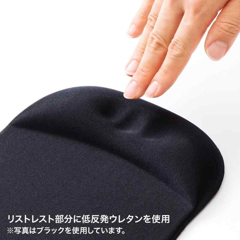 サンワサプライ 低反発リストレスト付きマウスパッド（ブルー） MPD-MU1NBL2
