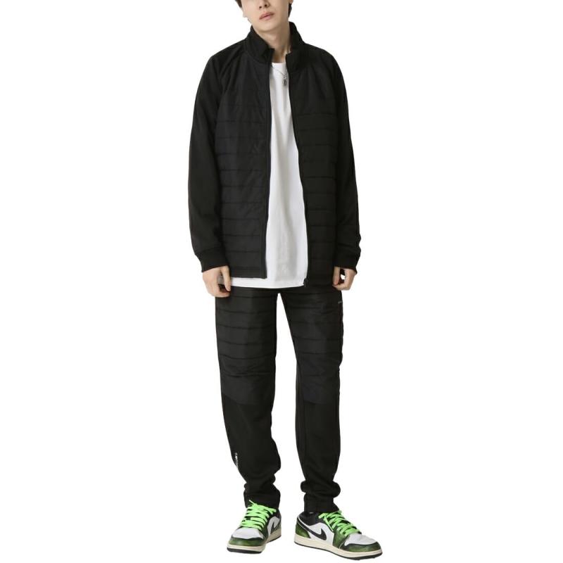 [アーケード] ゴルフウェア メンズ 上下セット 中綿ダウンセットアップ メンズ ダウンジャケット ゴルフパンツ アウター 暖か裏起毛ボアフリース ストレッチジャージ 秋冬 スポーツウェア