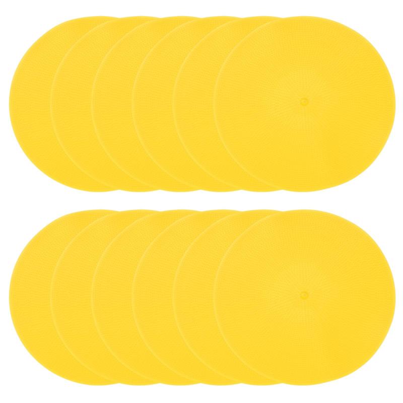 PATIKIL スポットマーカー ノンスリップフロアドットアジリティマーカーフラットフィールドコーンポリドットジムPEスピードトレーニングダンスサッカーバスケットボール(4.0)