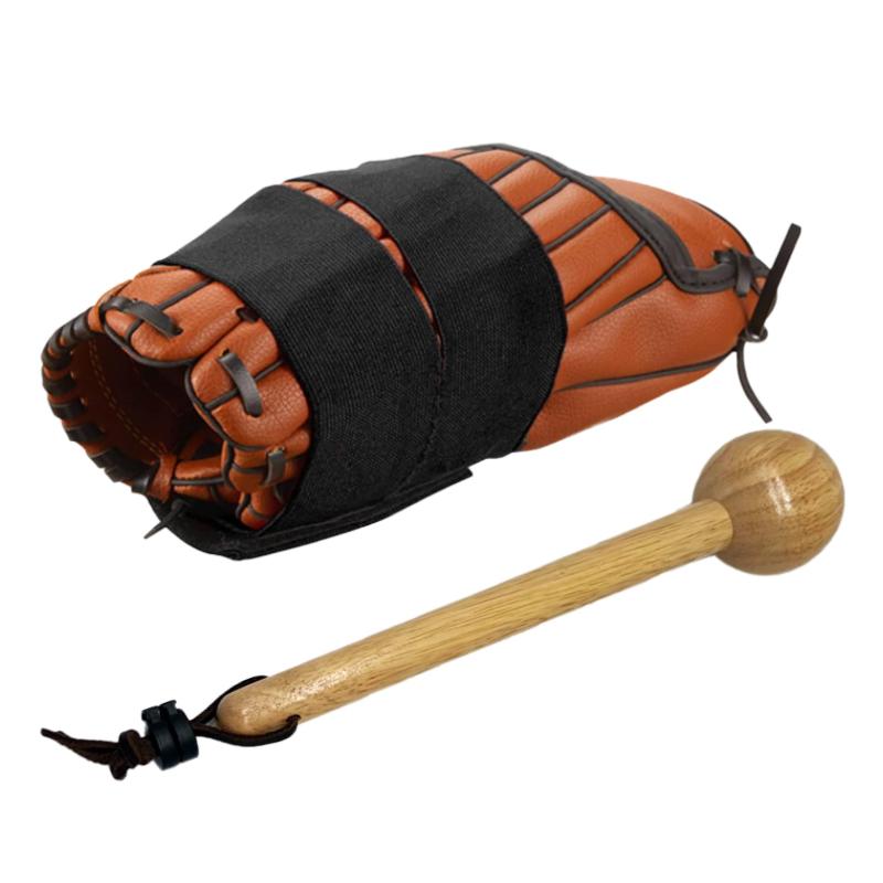 SATOMO 野球グローブ 型付け ケアセット 仕上げハンマー＆保形ベルト付き