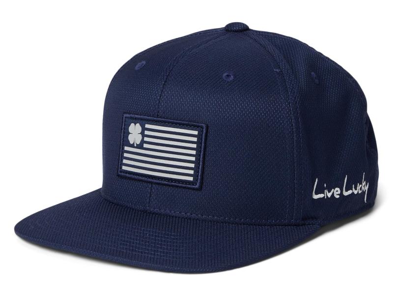 [ブラッククローバー] キャップ AMERICAN BLUE SILVER/NAVY HD FLAG PATCH/NAVY