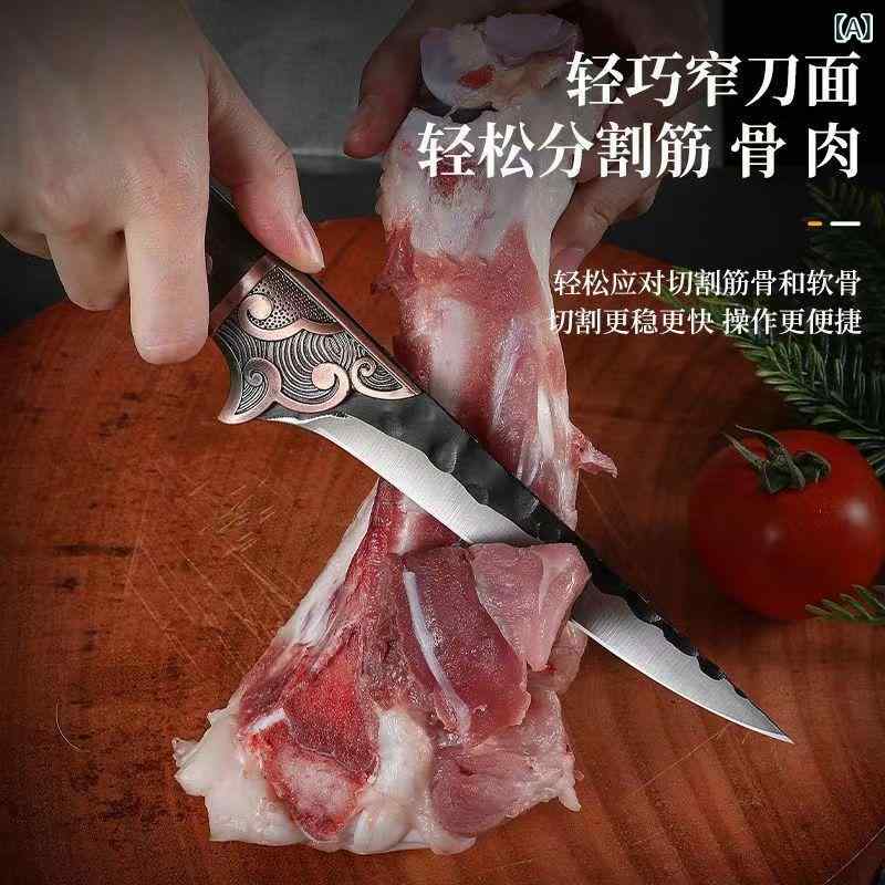 川実 家庭 用 台所の 戸外 鋭利な 手で 肉を 骨を 切って ハンマーを 切って多 機能の 果物  ...