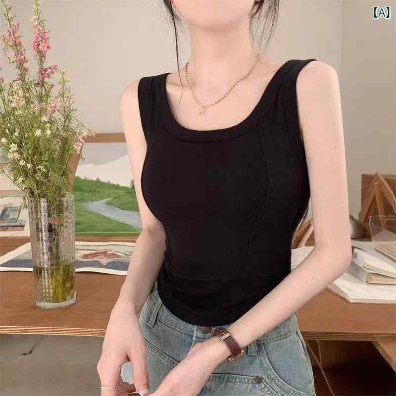 袖 なしの 広い 肩の スト ラップの 胸の パッドの 中に セクシーな純 欲 風を 掛けて 身を 修めます。..