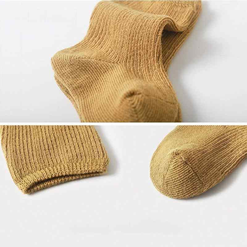 WuTu ベビーソックス 子供靴下 7-16cm 6足セット 落ち着いた色合い 快適 無地 キッズソックス かわいい 赤ちゃん 新生児 カラーバリエーション タイプ8：セット#DE M 2
