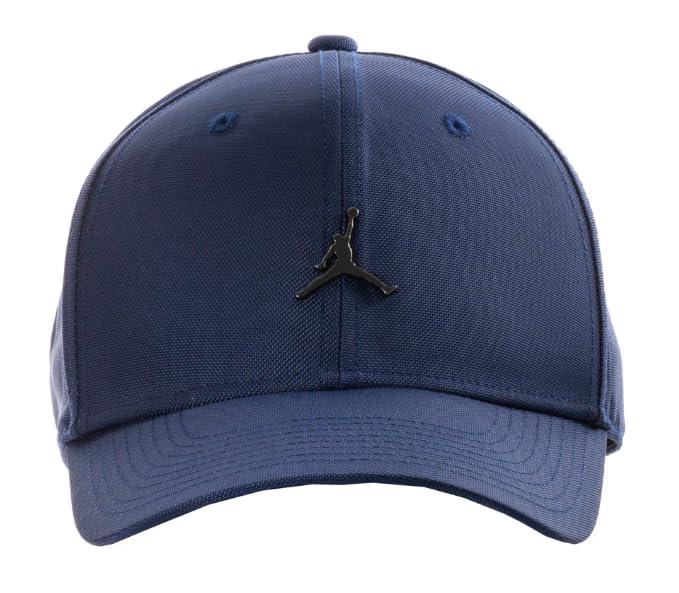 ジョーダン Rise Cap Structured Curved Bill Metal Jumpman Strapback メタル キャップ 帽子 (ネイビー) 並行輸入品