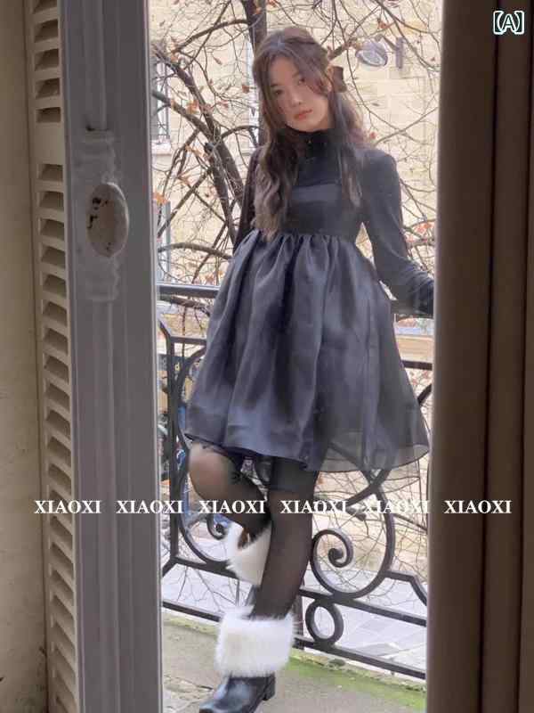 2025 春 夏 新作 韓国 デザイナー Thebarn * et バーミルクブラックサスペンダーバックレスミニドレス