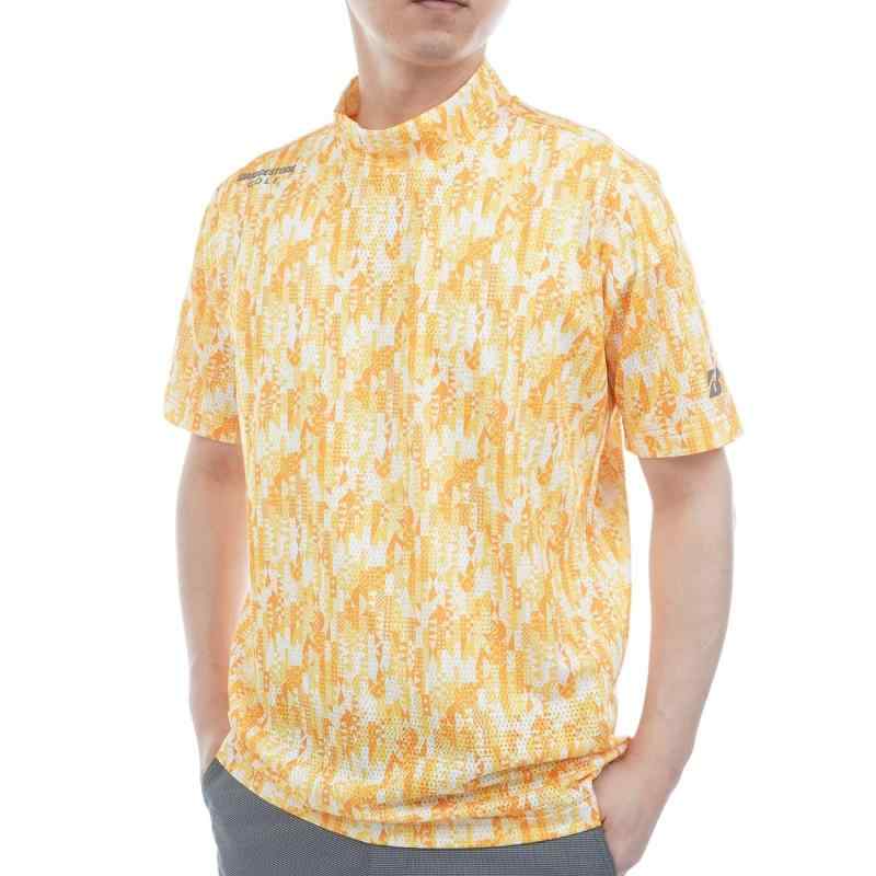 [ブリヂストンゴルフ] レトロ 半袖モックネックシャツ3GE05A メンズ