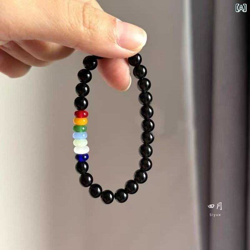 GD 権 志 龍同 タイプの ブレスレットの 七色の エネルギー 石の 手 串の 個性の 男女の 天然の 輸送の..