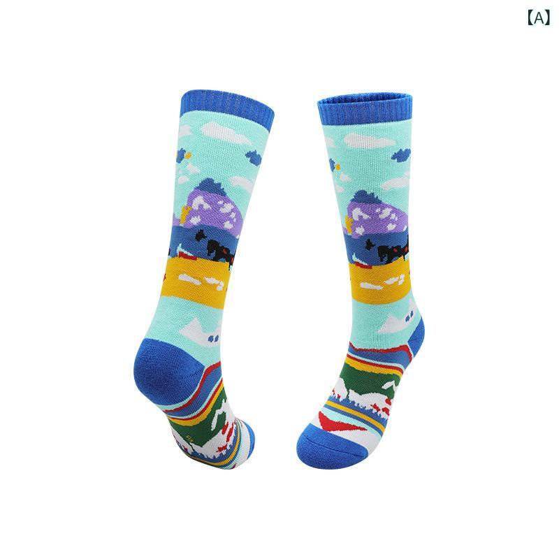 冬の 子供の スキーの 靴下の 少年の 長い 筒は 厚い 保温の 雪の 靴下の 大きい 子供の タオルの 専門の 運動の 雪の 靴下の 卸売りを 厚く します。生地名: コットン骨なし縫製: いいえ: ミシンヘッド機能: 速乾性,通気性,滑...