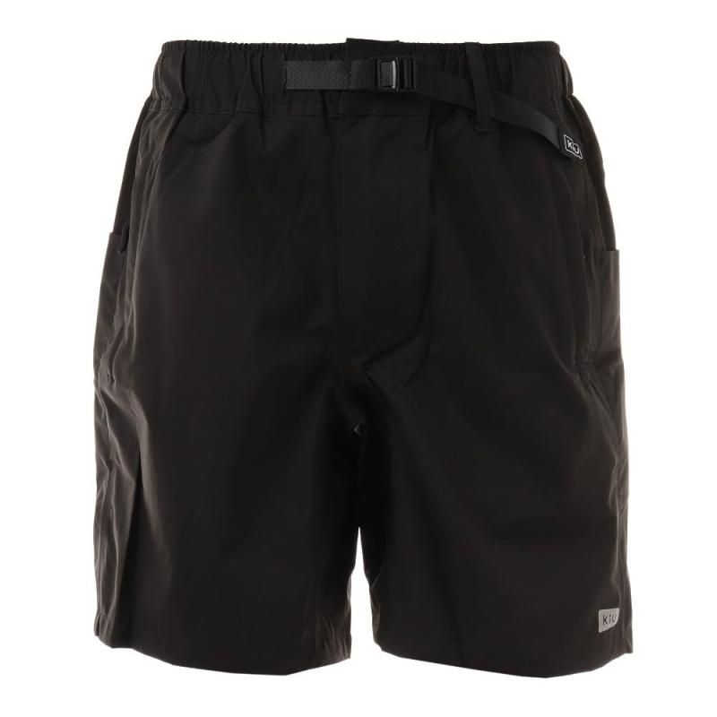 KiU ショート パンツ 防水 ユーティリティー ショーツ 3レイヤー ブラック M 透湿 耐久性 伸縮性 K205M-900