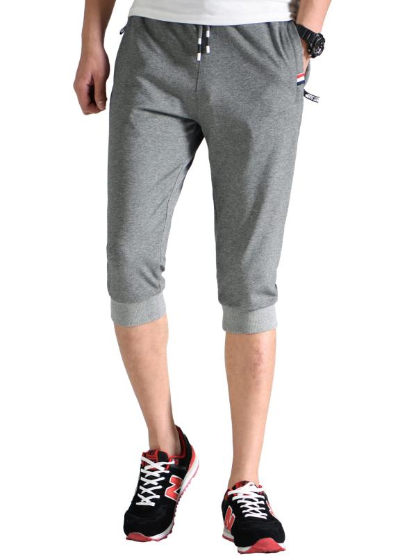 ハーフパンツ メンズ スポーツ 七分丈 トレーニングパンツ ランニングパンツ フィットネスパンツ ジムウェア カプリパンツ 半ズボン カジュアル スウェット ショートパンツ ジョギングシ