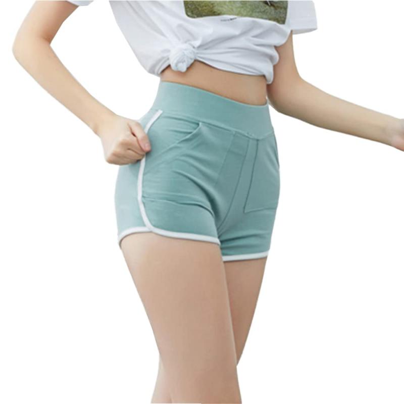 RAKUKOU レディース ショートパンツ 綿混 短パン スポーツ 夏 カジュアルウエア 柔らかい 通気性 伸縮性 吸汗 速乾 ヨガ ランニング ルームウェア