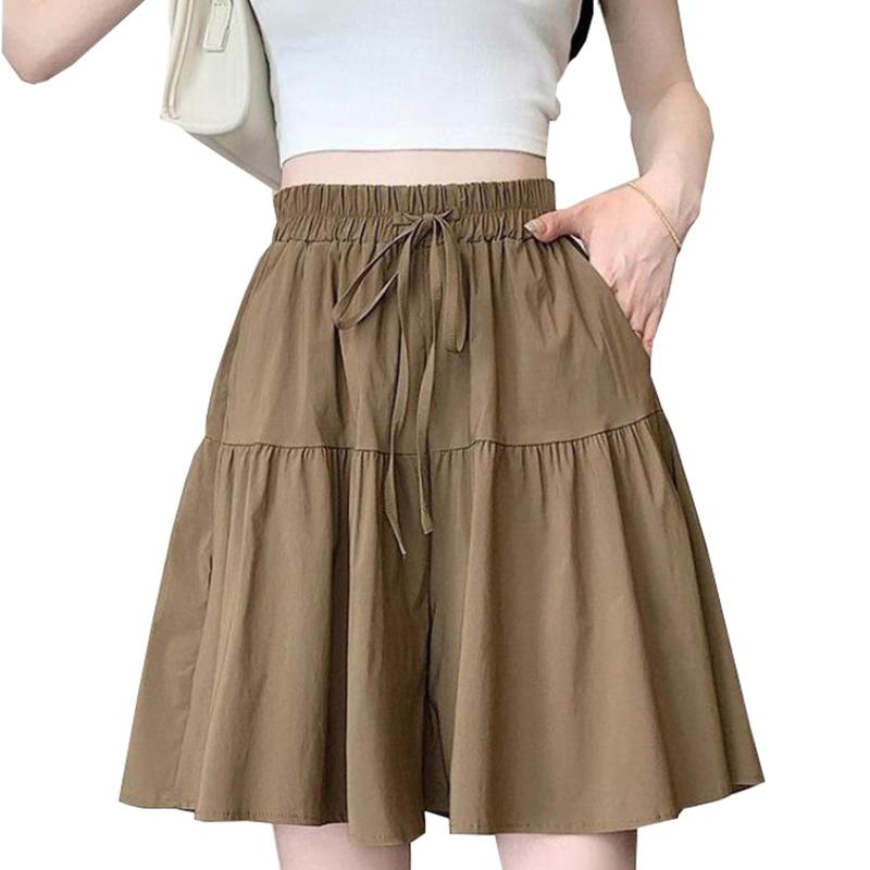 [zuevichn] レディース ショートパンツ 大きいサイズ 短パン 夏 ハーフパンツ ゆったり 無地