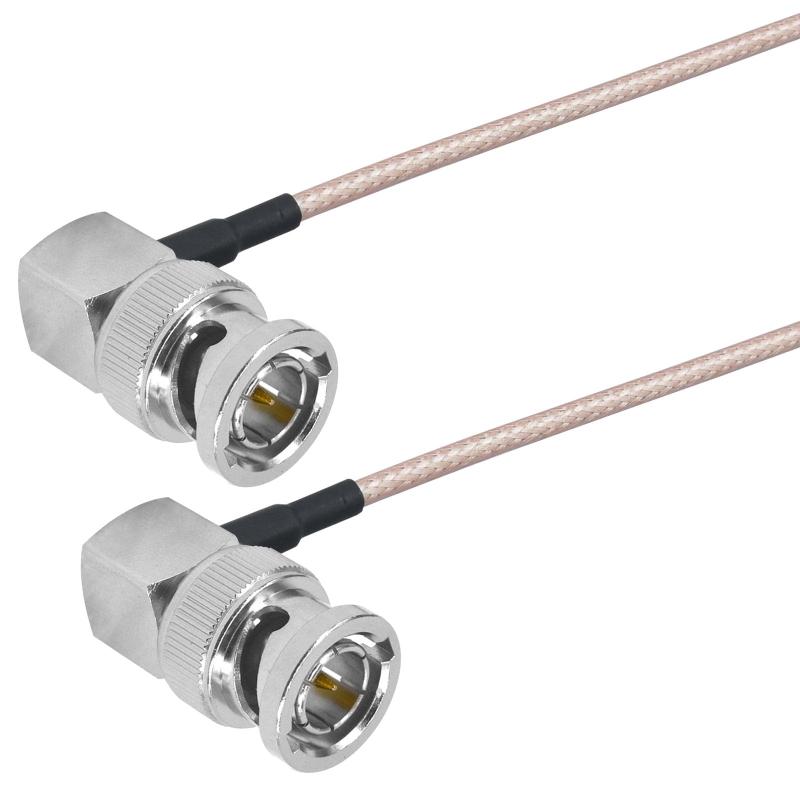 L型BNCオス-L型BNCオス 75ohm RG179同軸ケーブル