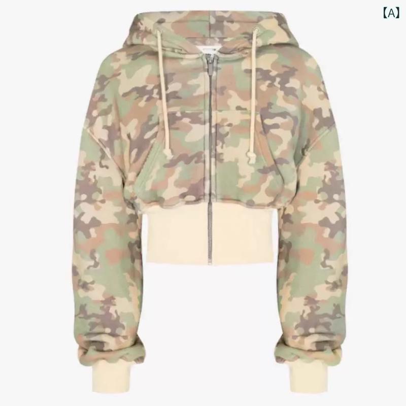 アマゾン 越境 貿易 婦人 服 新作 レ トロ 迷彩 柄 ジャケット ツーピース セット 長 ズボンカジュアルスタイルスウェットセット