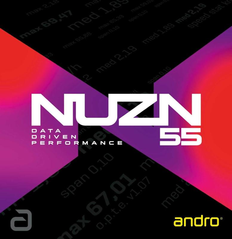 andro(アンドロ) 卓球 ラバー テンション系 裏ソフトラバー スピン スピード NUZN 55 ニューゾーン 55 ..