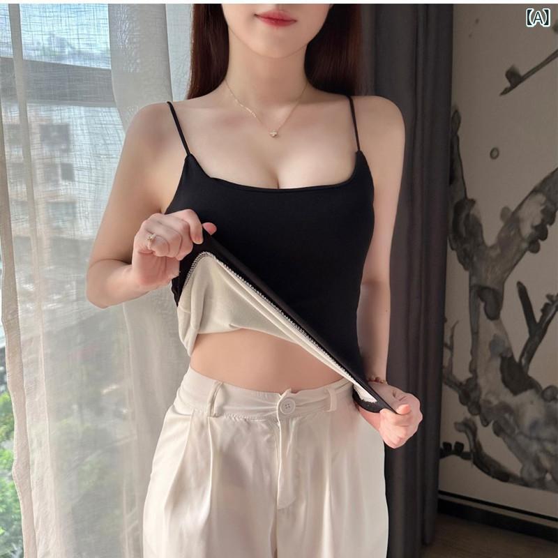 冬の 保温の 小さい サスペンダーの ベストの 女性の ベルベットの 厚い 美 背は 胸の パッドを つけて 底を 打って 上着の 女性を 着ます。(x2)