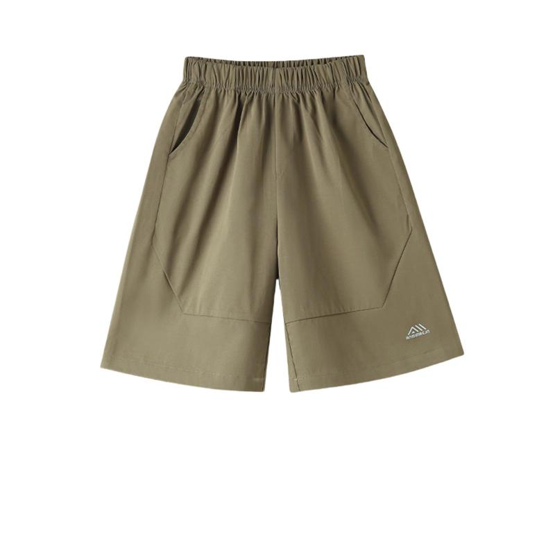 子供服 男の子 ハーフパンツ 半ズボン 五分丈 ボーイズ 短パン ショートパンツ 薄手 速乾 ひんやり 夏服 カジュアル 無地 キッズ ジュニア 学校 ウェストゴム 通気 スポーツウエア 110-160