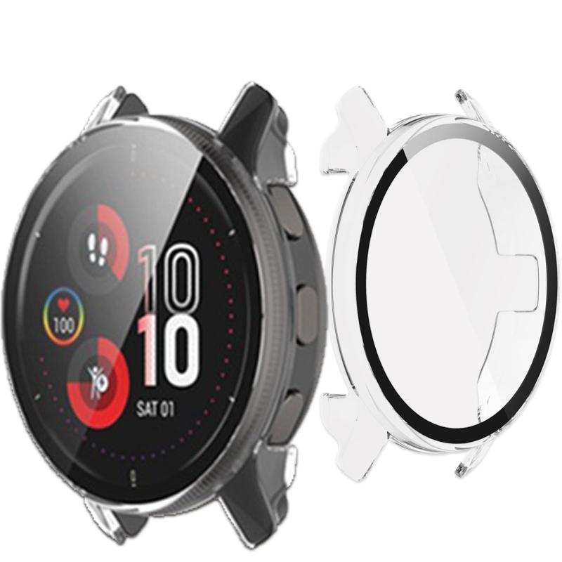 UIUIKA For Garmin Venu 2 カバー ガーミン Venu 2 保護ケース 強化ガラスフィルム&amp;PCフレーム 落下防止 衝撃吸収 スクラッチ防止 防塵防水 指紋防止 軽量薄型設計