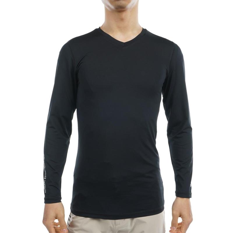 [アドミラル ゴルフ] ゴルフシャツ Vネックアンダーシャツ ADMA319 メンズ 黒