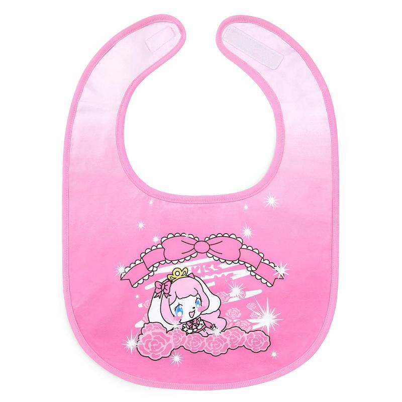 LittleForBig 大人エプロン よだれかけ 可愛いビブ【シルキー＋防水シート】 ピンキー美姫ちゃん柄 大人用スタイ 調整可