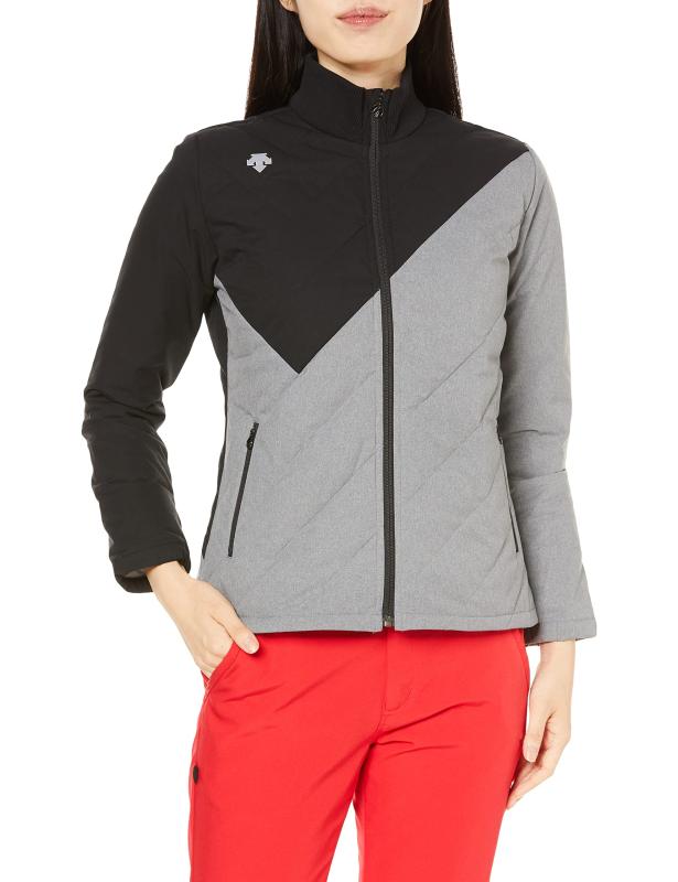 [デサント] 21年秋冬モデル ゴルフ ブルゾン グリーンダウン ジャケット 切り替え ストレッチ はっ水 保温 DGWSJK05 レディース