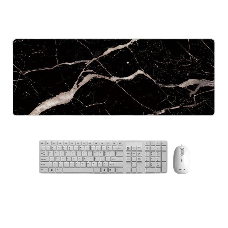 Charmoon マウスパッド 大型 大理石 ゲーミングマウスパッド キーボード 光学マウス ロング 800x300x2mm
