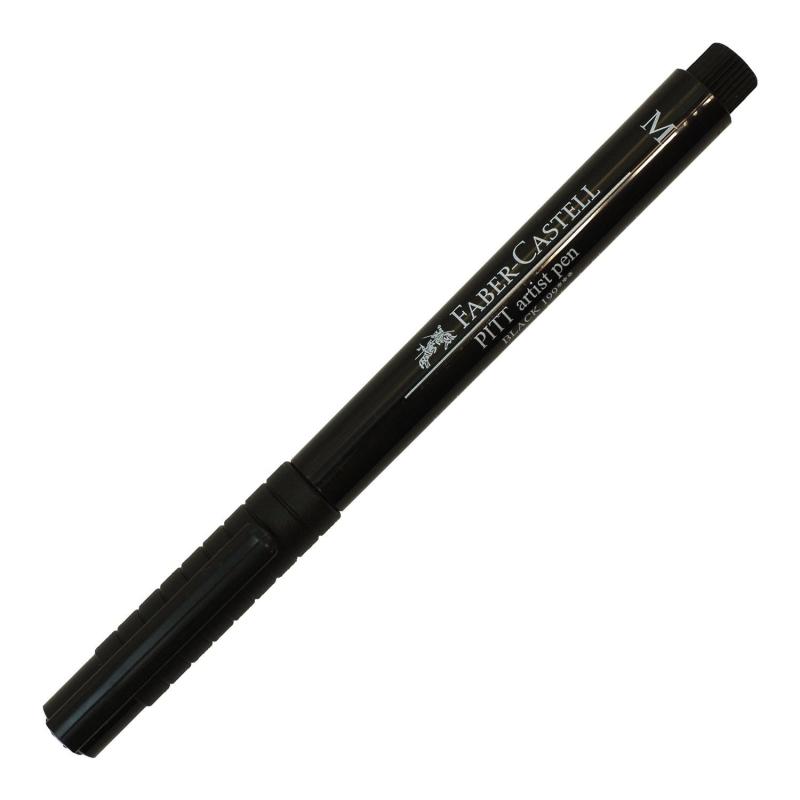 ファーバーカステル 水性マーカー ピットアーティストペン 199 ブラック M 167399サイズ：137×11×11mm重量：8gペン先タイプ：M(中字)インク性質：水性原産国：ドイツ