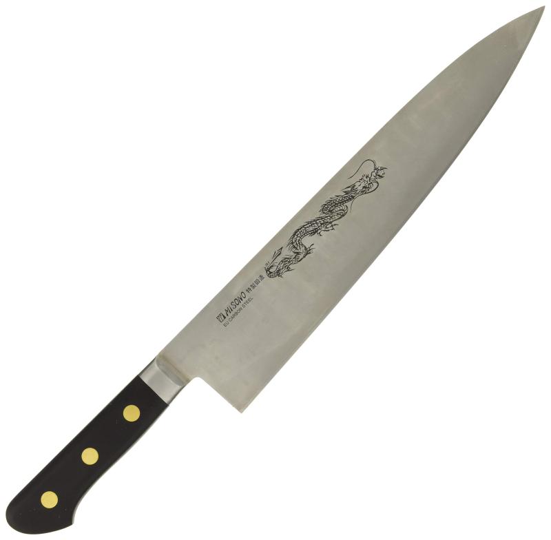 Misono(ミソノ) スウェーデン鋼(龍彫刻入)牛刀 No.114M/27cm
