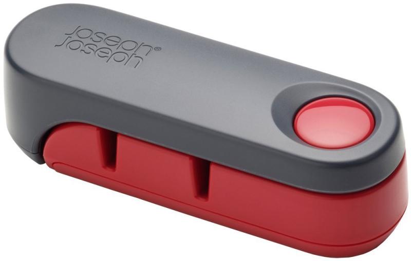 マキノトレーディング ジョゼフジョゼフ 折りたたみ式包丁研ぎ器 ロータ ダークグレー/レッドカラー : グレー/レッド